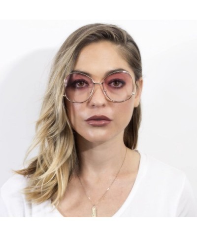 Women's Vintage Oversized Cat Eye Sunglasses Fashion Unisex Eye Glasses - CH182MNG4XC $12.83 Oversized