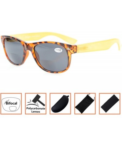 Small Size Bifocal Sunshine Sunglasses Include Case And Cleaning Cloth Readers - Grey - CI180ZR7T5H $5.43 Round