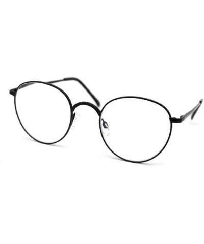 Classic Dad Glasses Metal Rim Round Reading Glasses - Black - CL18ZYGDN5L $8.09 Round