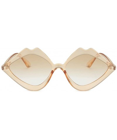 Designed Sexy Lip Sunglasses Women's Fashion Jelly Sunshade Sunglasses Integrated Glasses Candy Color - CR18Q0A255T $5.65 Sem...