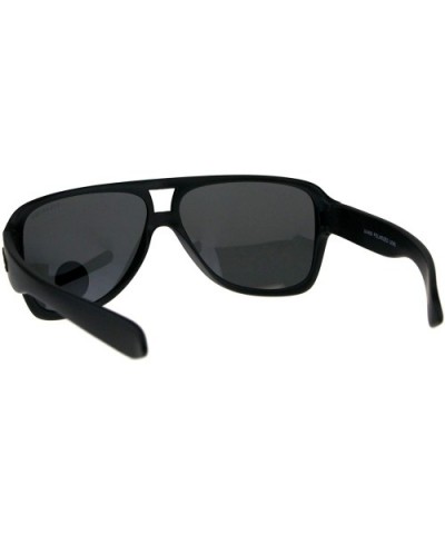 Polarized Lens Kush Sunglasses Mens Matte Black Racer Frame UV 400 - Black/Red - C818KO5KXL8 $9.41 Sport