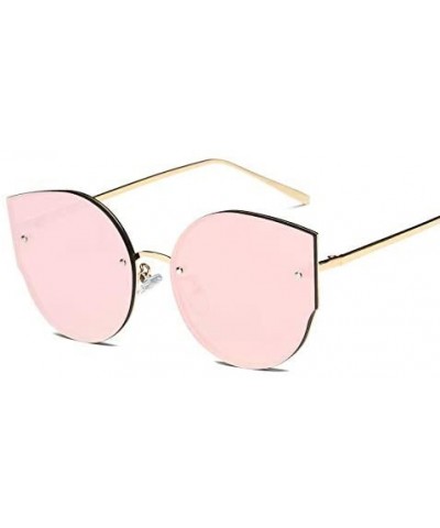 Oversized Sunglasses for Women Mirrored Cat Eye Sunglasses with Glasses Chain Glasses Case Glasses Cloth - E - CR194KXYR33 $6...