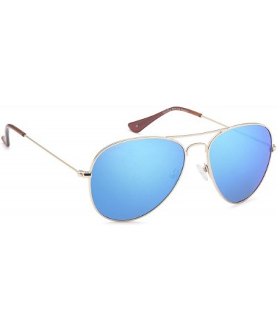 Women's Sunglasses - Sleek Polarized Lenses - Designer Aviator Frames - Gold - C018DZOTWDZ $38.45 Sport