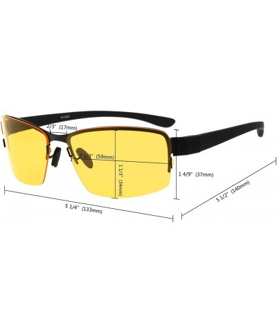 3 Pack Driving Sunglasses Day and Night Vision Glasses Men Women - 11003-yellow - C518QZ7OGU0 $9.74 Sport