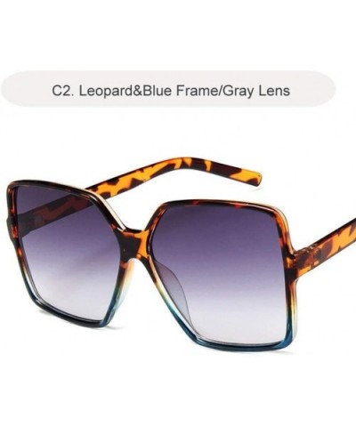Vintage Oversize Sunglasses Glasses Gradient - CH199D5YUKO $11.78 Square