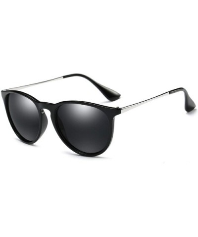 Sunglasses for Women Men Polarized Vintage Round Classic Retro Fashion Sun glasses Aviator Mirrored uv Protection - CK18XT7XT...