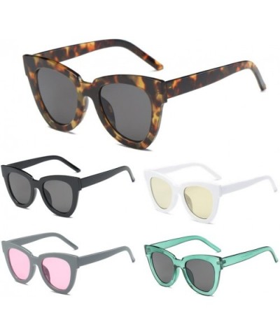 Women Fashion Retro Cat Eye Sunglasses Designer Square Frame Eyeglass Shades New - Bngy - CY18WSLC94W $4.41 Square