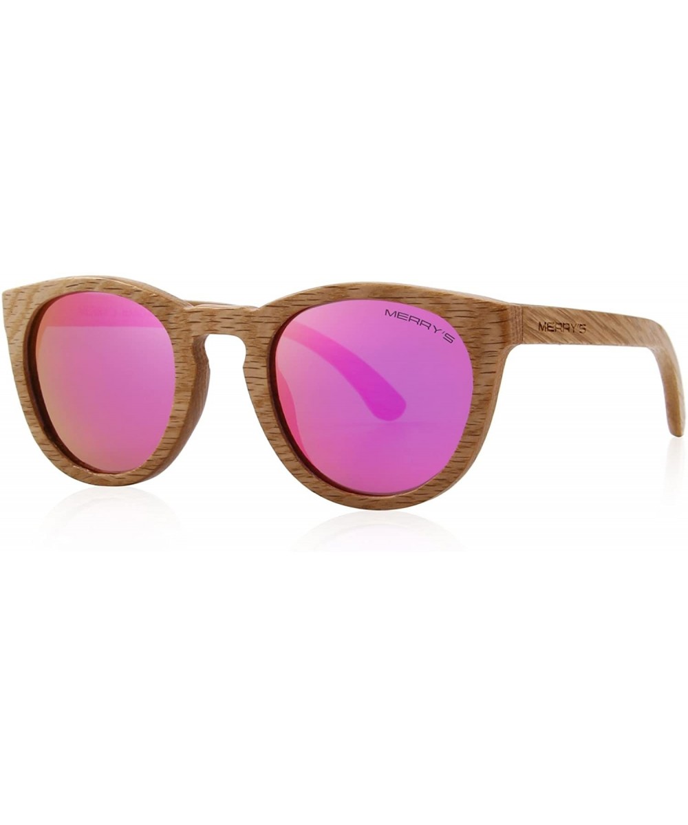 Polarized Wooden Coated Floating Sunglasses Mens/Womens vintage Eyewear S5268 - Purple - CJ185DE6YR8 $16.56 Sport