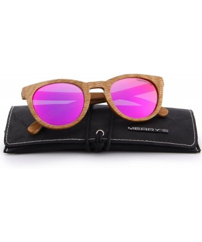 Polarized Wooden Coated Floating Sunglasses Mens/Womens vintage Eyewear S5268 - Purple - CJ185DE6YR8 $16.56 Sport