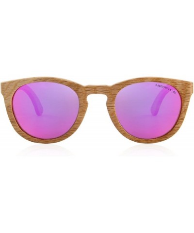 Polarized Wooden Coated Floating Sunglasses Mens/Womens vintage Eyewear S5268 - Purple - CJ185DE6YR8 $16.56 Sport