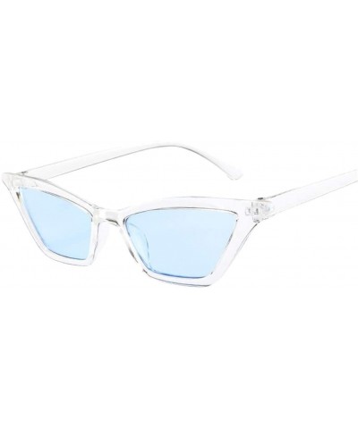 Polarized Sunglasses for Women- Mirrored Lens Fashion Goggle Eyewear Luxury Accessory (Blue) - Blue - CV195MAAGI7 $5.29 Aviator