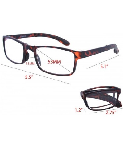 Pocket Folding Reading Glasses with Cases R1399SC (Matte Tortoise- 1.00) - CZ12GPL59HX $16.63 Rectangular