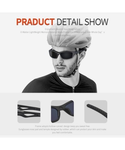Polarized Sports Sunglasses for Men Women Cycling Running Driving Fishing Golf Baseball Glasses EMS-TR90 Frame - CQ17WZGTZ6A ...