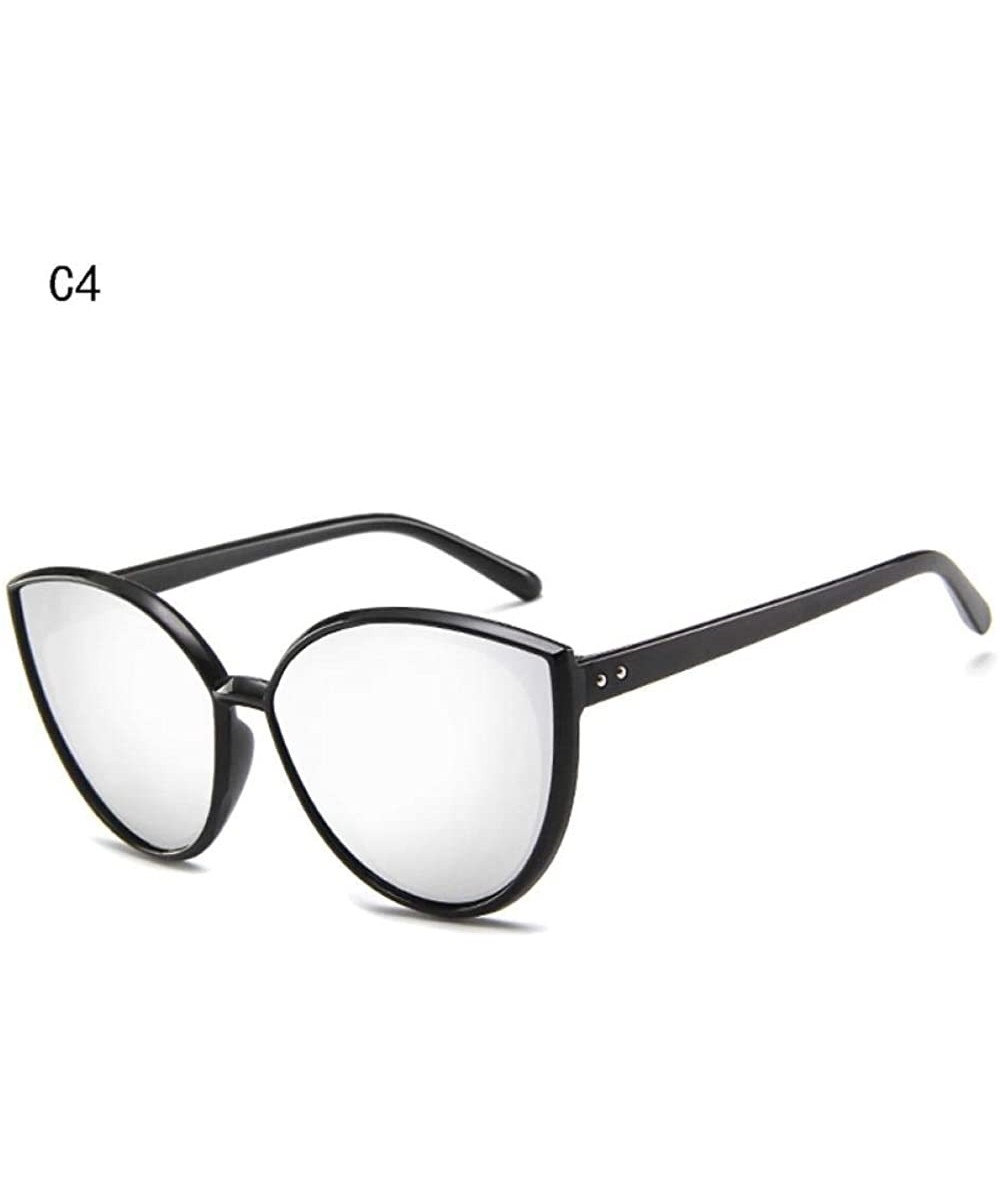 2019 New Cat Eye Women Sunglasses Brand Designer Mirror Color Lens Men C1 - C4 - CA18XE02NIH $7.64 Cat Eye