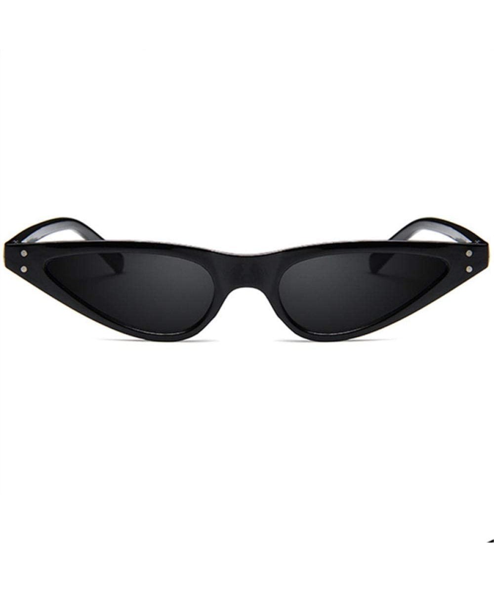 Sunglasses Vintage Glasses Triangle Eyeglasses - Black - CR1907XRGH7 $13.29 Cat Eye