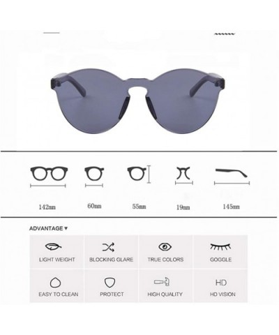 Retro Vintage Cateye Sunglasses for Women Clout Goggles Plastic Frame Glasses Candy Color UV400 - CZ18SQREZLR $6.41 Rectangular