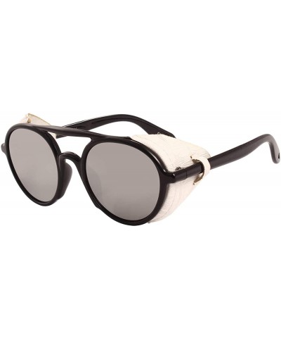 Polarized Sunglasses for Men and Women Retro Steampunk Round Frame Driving Sun glasses 100% UV Blocking - CW198KGNS77 $10.81 ...