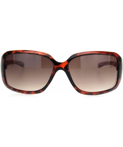 Womens 90s Classic Rectangular Plastic Narrow Butterfly Sunglasses - Tortoise Gradient Brown - CC18OEQ2OWN $6.06 Butterfly