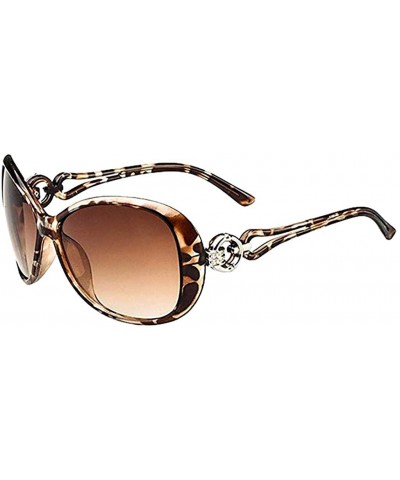 Sunglasses Vintage Glasses Shades Eyewear Retro Oversized Square Sunglasses for Women with Flat - H - CO19074CDNY $6.75 Wrap