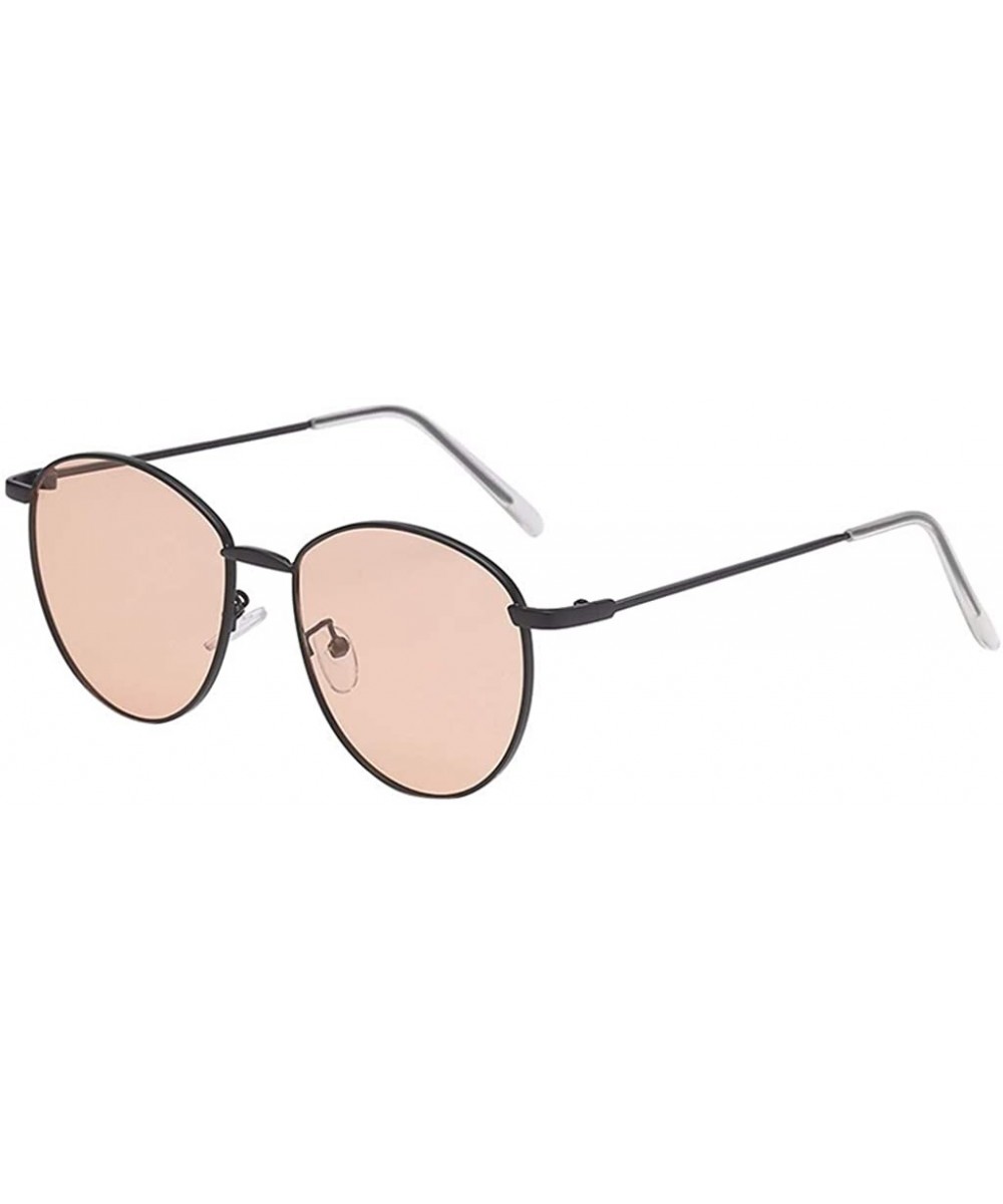 Polarized Fashion Man Women Irregular Shape Sunglasses Glasses Vintage Retro Style - Multicolor-d - CO18T74ANSX $6.54 Rimless