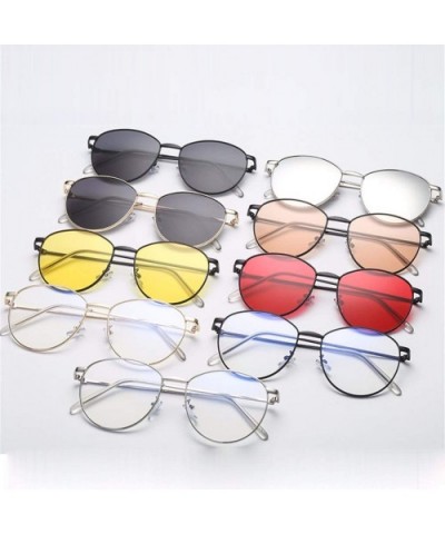 Polarized Fashion Man Women Irregular Shape Sunglasses Glasses Vintage Retro Style - Multicolor-d - CO18T74ANSX $6.54 Rimless