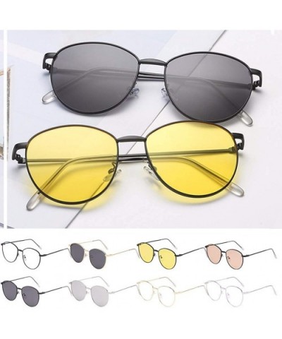 Polarized Fashion Man Women Irregular Shape Sunglasses Glasses Vintage Retro Style - Multicolor-d - CO18T74ANSX $6.54 Rimless