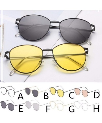 Polarized Fashion Man Women Irregular Shape Sunglasses Glasses Vintage Retro Style - Multicolor-d - CO18T74ANSX $6.54 Rimless