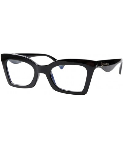 Anti-Blue Blocker Light Butterfly Readers Cateye Reading Glasses - Anti Blue -2 Pairs/ Black+woodgrain - CD18ZKEW6HM $12.77 R...