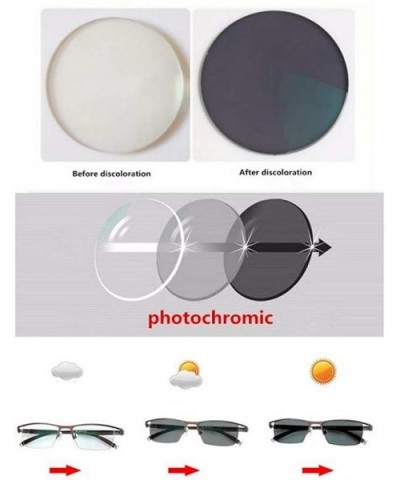 Fashion Nearsighted Cat Sunglasses Lady Myopic Photochromic Spring mirror Leg Optical Glasses UV400 - CF18RLZ92LN $19.68 Square