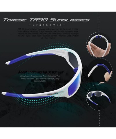 Polarized Sports Sunglasses for Men Women Cycling Running Driving Fishing Golf Baseball Glasses EMS-TR90 Frame - CW12BVXLF19 ...