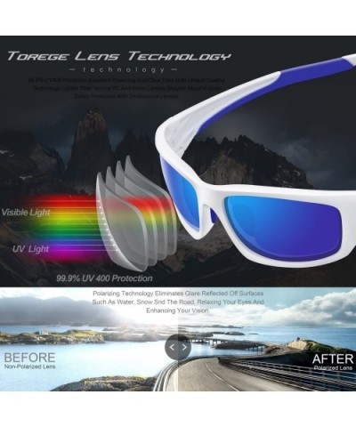 Polarized Sports Sunglasses for Men Women Cycling Running Driving Fishing Golf Baseball Glasses EMS-TR90 Frame - CW12BVXLF19 ...