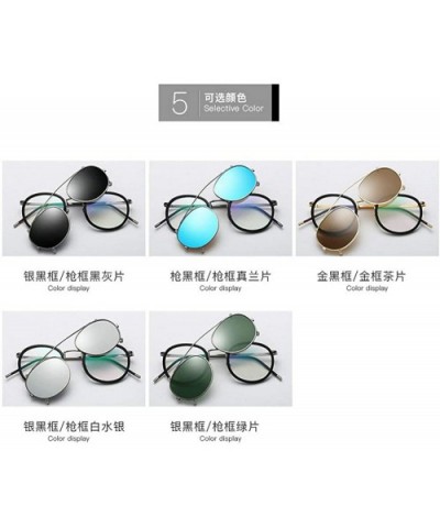 punk Men Myopia sunglasses Clip Polarized Myopia Driving Glasses Clip On Dual Purpose Driving mirror goggles - CN18M8IL09I $1...