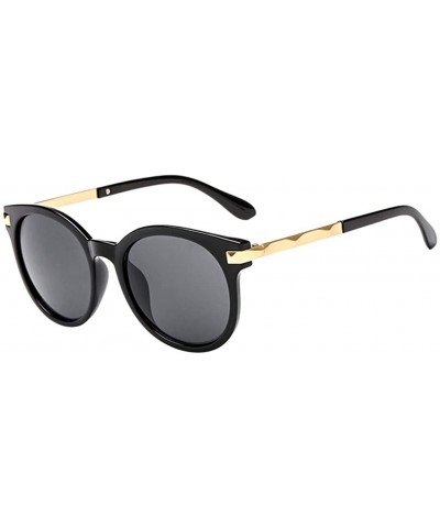 Retro Polarized Sunglasses - Lightweight Mirrored Lens Fashion Goggle Eyewear - CE1943SW8DM $5.64 Goggle