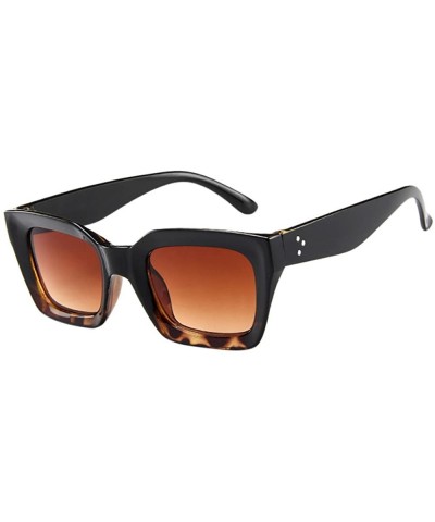 Polarized Sunglasses Riding Square Driving Women Sunglasses Rectangular Fashion punk Sun Glasses - B - CA196Z0MLAO $5.63 Goggle