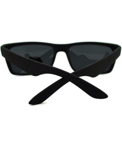 Polarized Lens Sunglasses Reduce Glare Classic Rectangular Frame - Matte Black - CG186I5RQQK $9.70 Rectangular