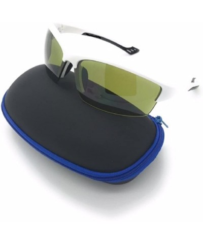 Golf Ball Finder0 UV Production Jet Wrap Sunglasses - White - C818988N00S $14.22 Wrap
