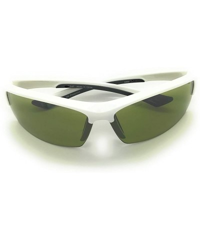 Golf Ball Finder0 UV Production Jet Wrap Sunglasses - White - C818988N00S $14.22 Wrap