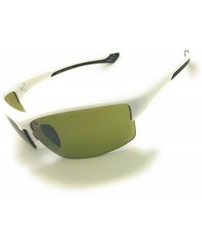 Golf Ball Finder0 UV Production Jet Wrap Sunglasses - White - C818988N00S $14.22 Wrap