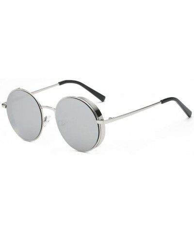 Women Men Summer Fashion Brand Classic Rounded Metal Frame Sunglasses - F - CE189OR37NI $8.31 Sport