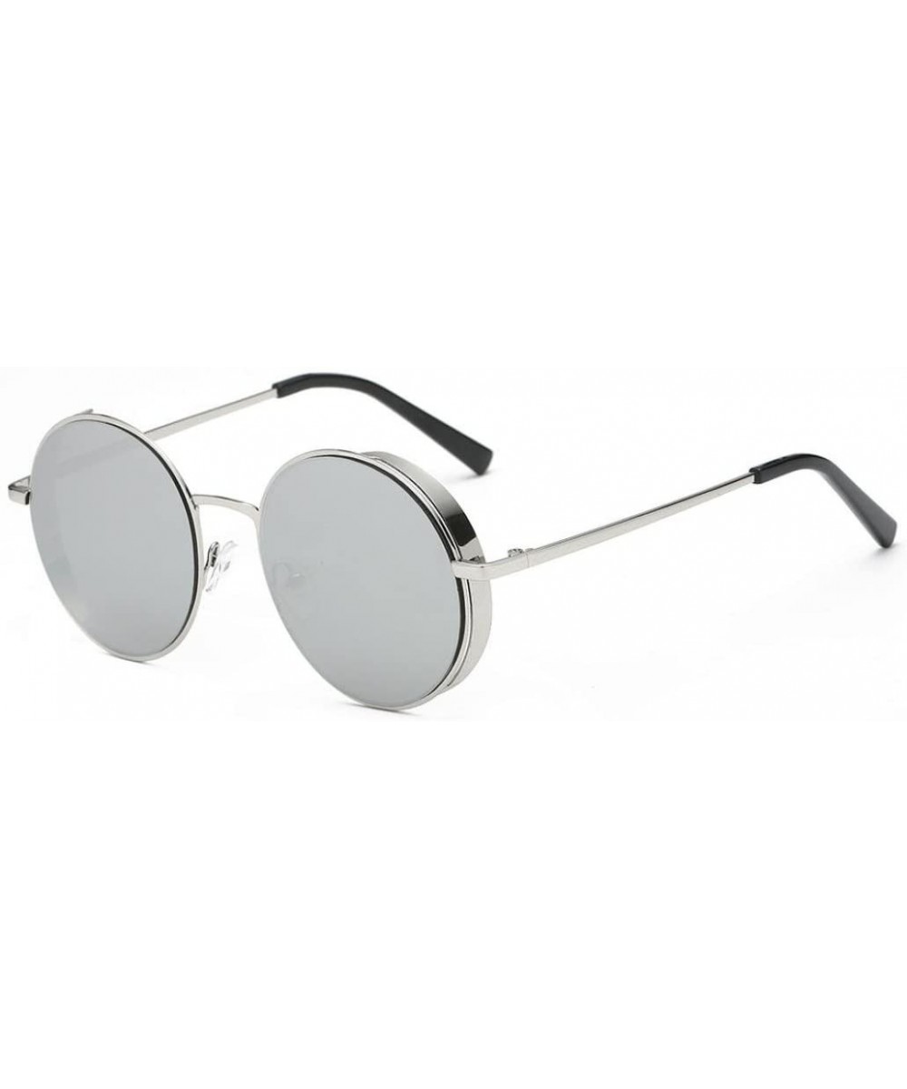 Women Men Summer Fashion Brand Classic Rounded Metal Frame Sunglasses - F - CE189OR37NI $8.31 Sport