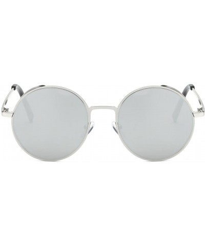 Women Men Summer Fashion Brand Classic Rounded Metal Frame Sunglasses - F - CE189OR37NI $8.31 Sport