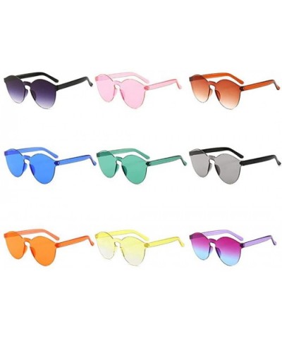 Unisex Fashion Candy Colors Round Outdoor Sunglasses Sunglasses - Light Pink - CW199UHZMO4 $9.90 Round