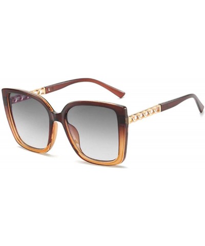 Oversized Sunglasses Vintage SunGlass Gradient - Chagray - CA1908DGA0E $15.92 Oversized