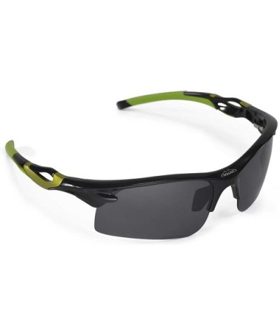 Polarized Sports Sunglasses for Fishing/Biking/Hiking/Golf/Ski - Multiple Options Available - Black - Polarized - CB11I0Y8YE9...