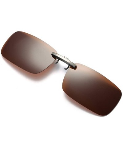 Unisex Fashion Sunglasses Detachable Night Vision Lens Driving Metal Polarized Glasses Sunglasses - Coffee - CP193XEECCH $4.7...