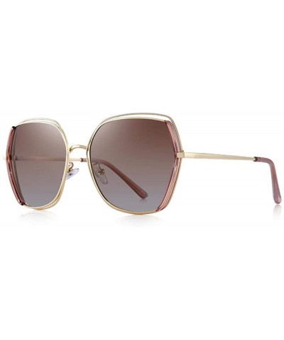 DESIGN Women Luxury Brand Polarized Sunglasses Ladies Fashion C01 Black - C06 Brown - C918XEC4GZU $9.39 Aviator