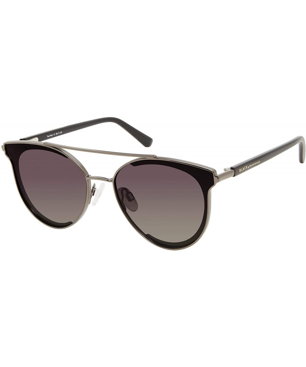 "Posh" Designer Sunglasses - Black/Grey - C818SKM0M90 $15.42 Aviator