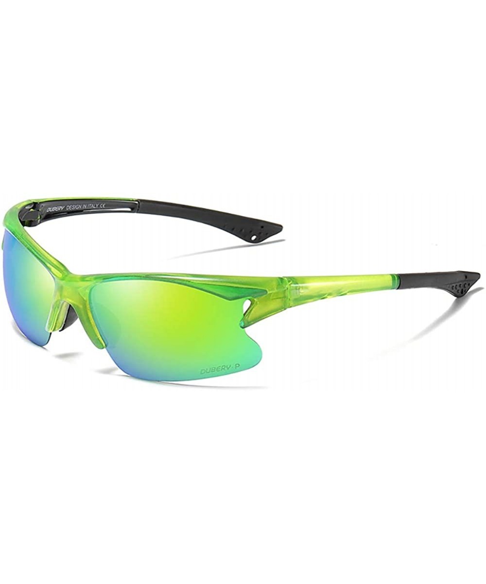 Sports Style Polarized Night Vision Sunglasses Retro Driving Sunglasses - C8. Green Frame Green Lens - C918XYH8T8A $8.61 Sport