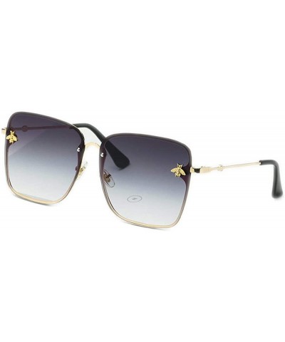 Square Metal Sunglasses Retro Sunglasses for Men and Women - 10 - CB198QYSXQ9 $26.74 Square