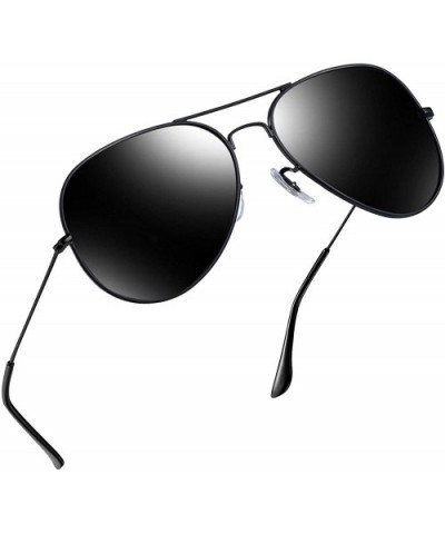 Classic Sunglasses for Women Men Metal Frame Mirrored Lens Designer Polarized Sun glasses UV400 - CP18GR2SD90 $7.75 Aviator